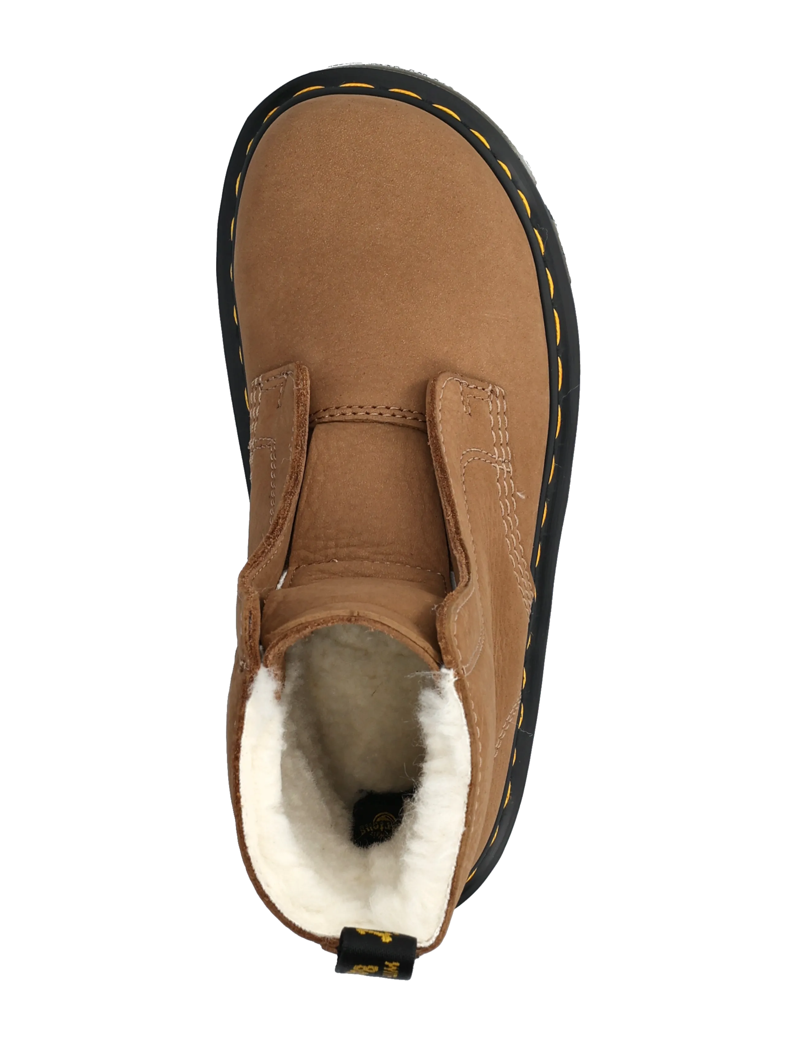 Dr. Martens - Zebzag Laceless Wl Cocoa Brown Milled Nubuck Wp - platta ankelboots - cocoa brown - 3