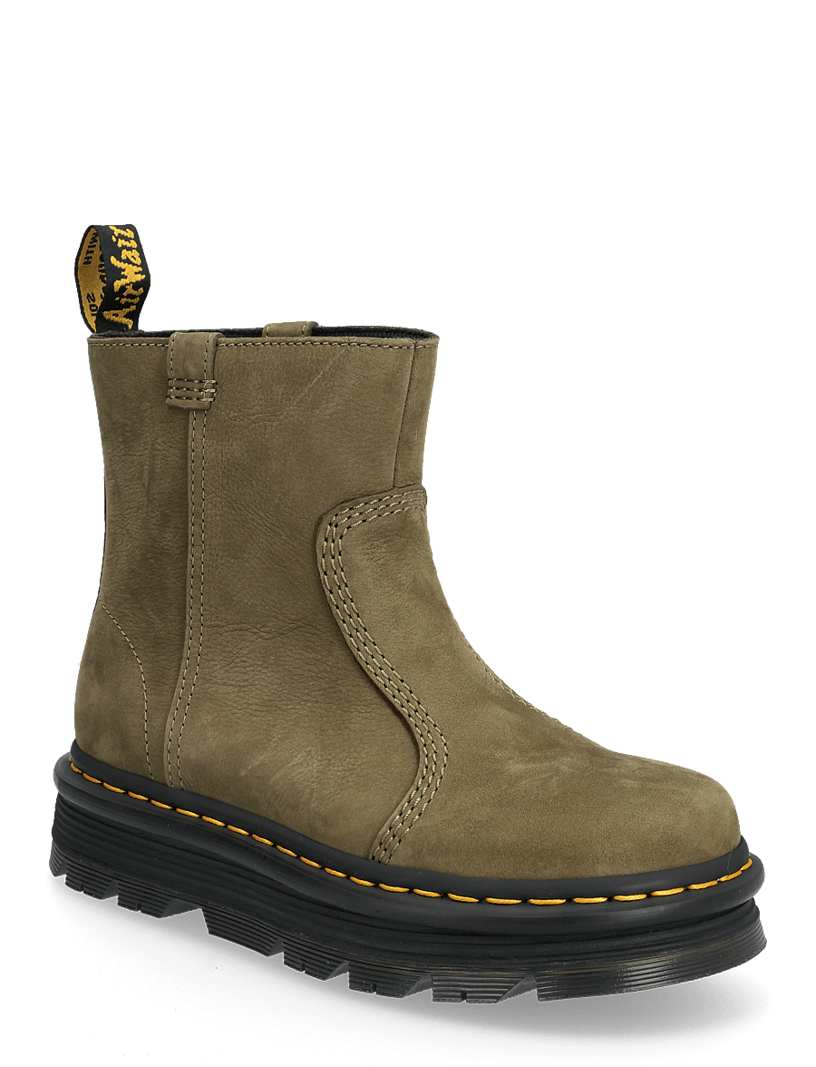 Dr. Martens - Zebzag Rigger - bottines plates - dms olive - 0