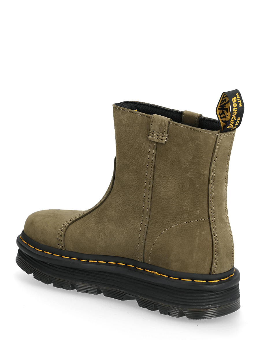 Dr. Martens - Zebzag Rigger - bottines plates - dms olive - 2