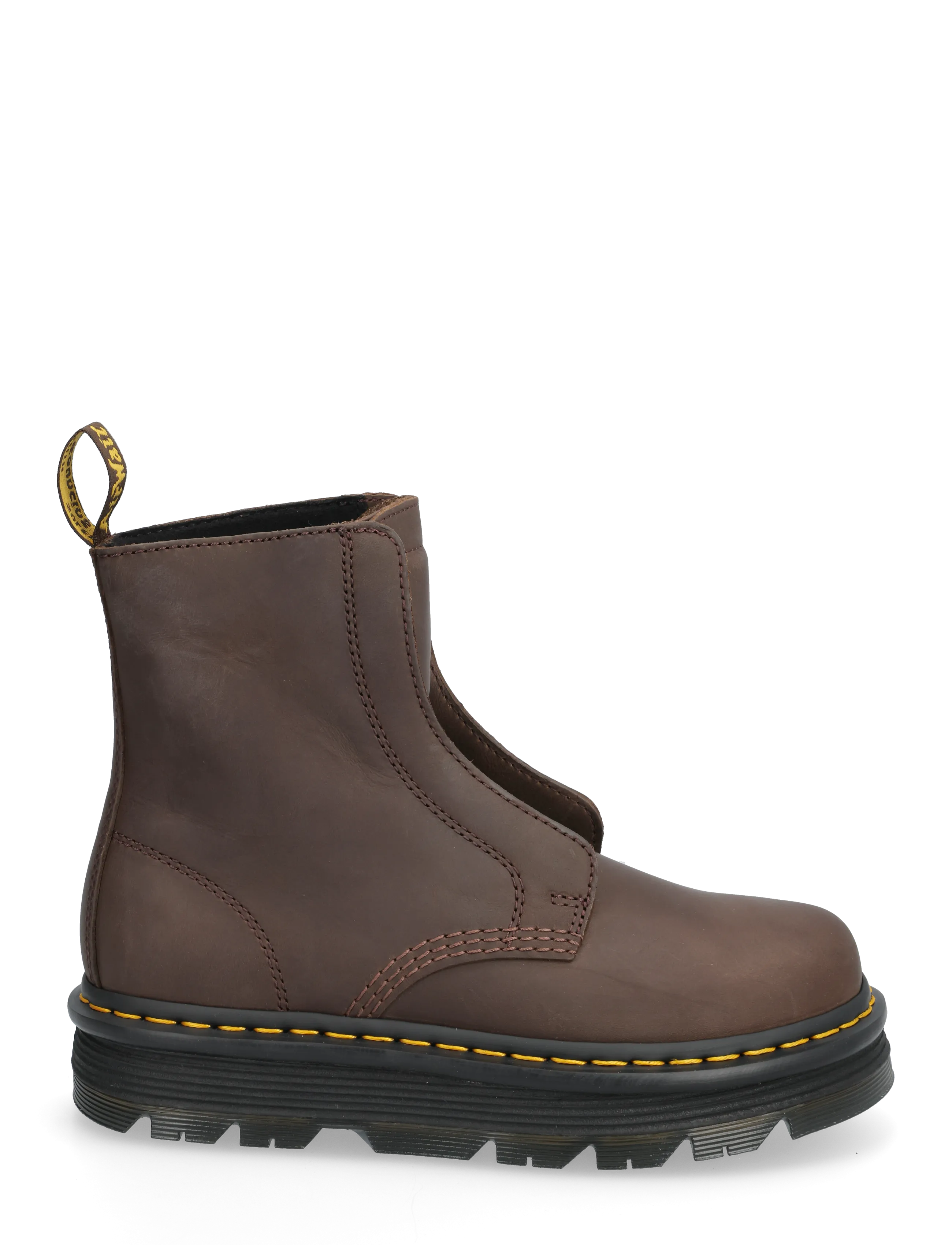 Dr. Martens - Zebzag Laceless - flache stiefeletten - dark brown - 1