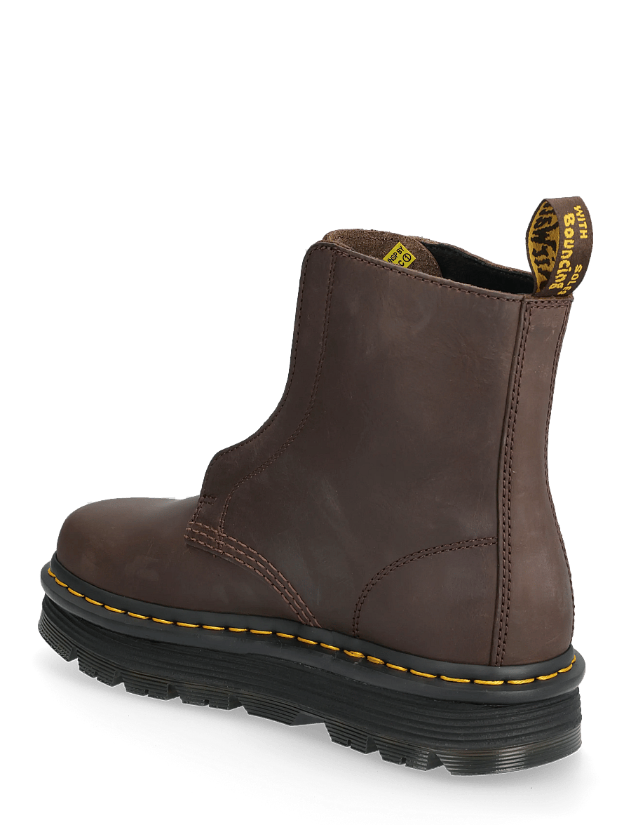 Dr. Martens - Zebzag Laceless - flache stiefeletten - dark brown - 2