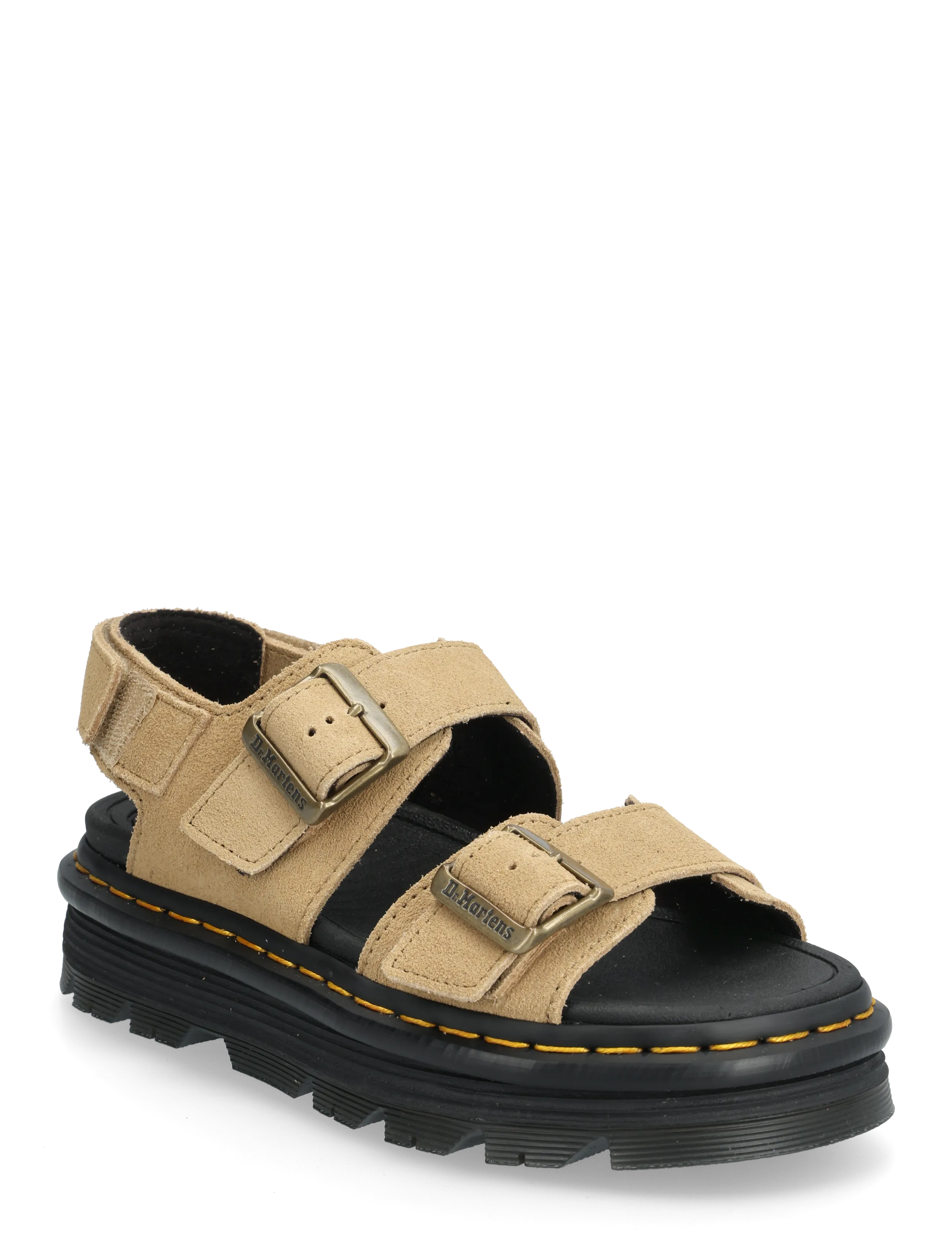 Dr. Martens Zebzag Sandal Savannah Tan Eh Suede, 37, Beige, Sandals > Platform Sandals, Dame