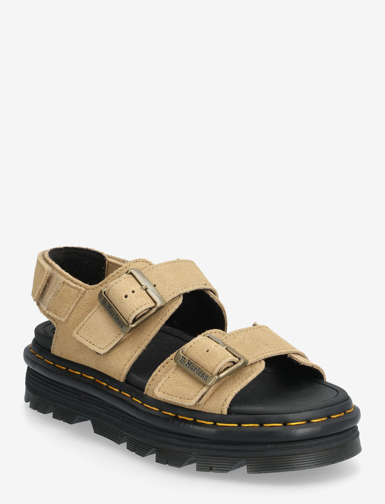 Dr. Martens - Zebzag Sandal Savannah Tan Eh Suede - platform sandals - savannah tan - 0