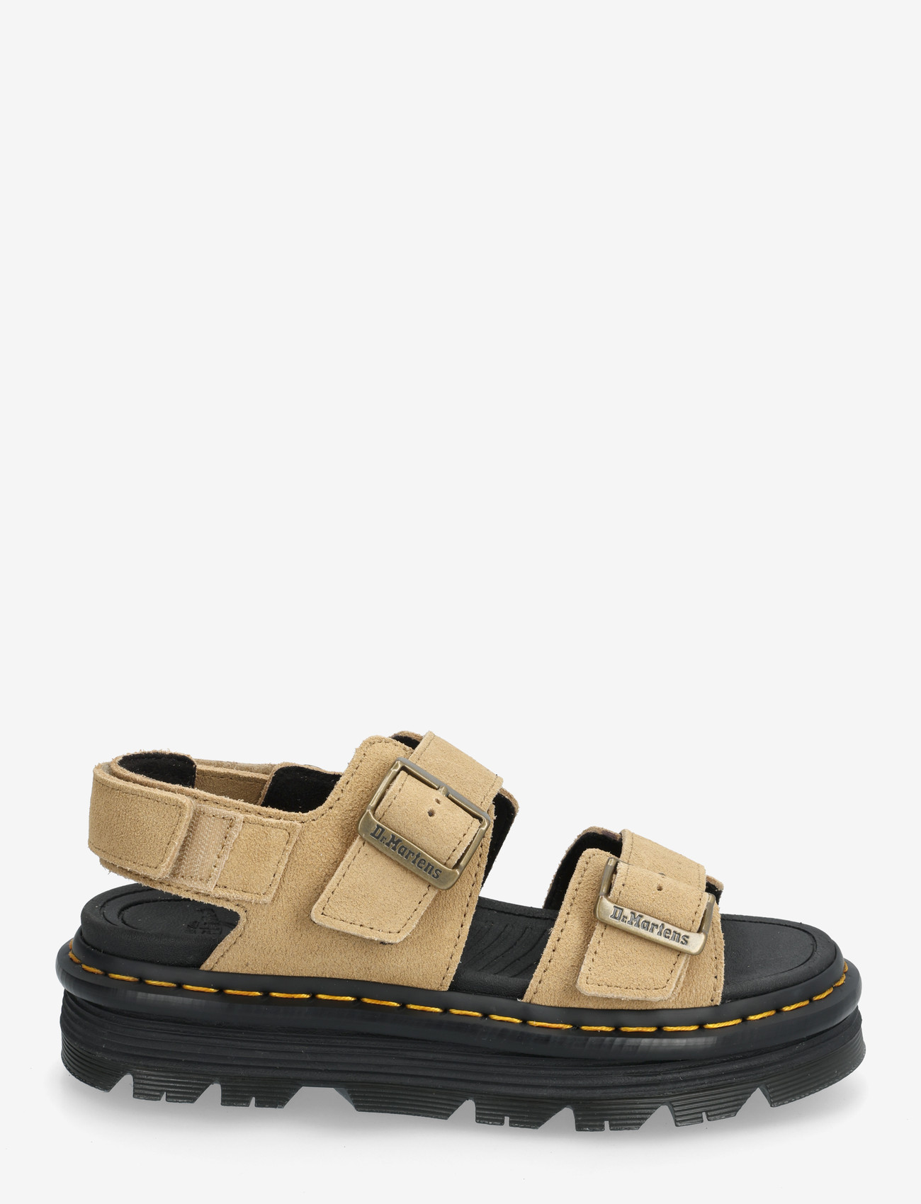 Dr. Martens - Zebzag Sandal Savannah Tan Eh Suede - platform sandals - savannah tan - 1