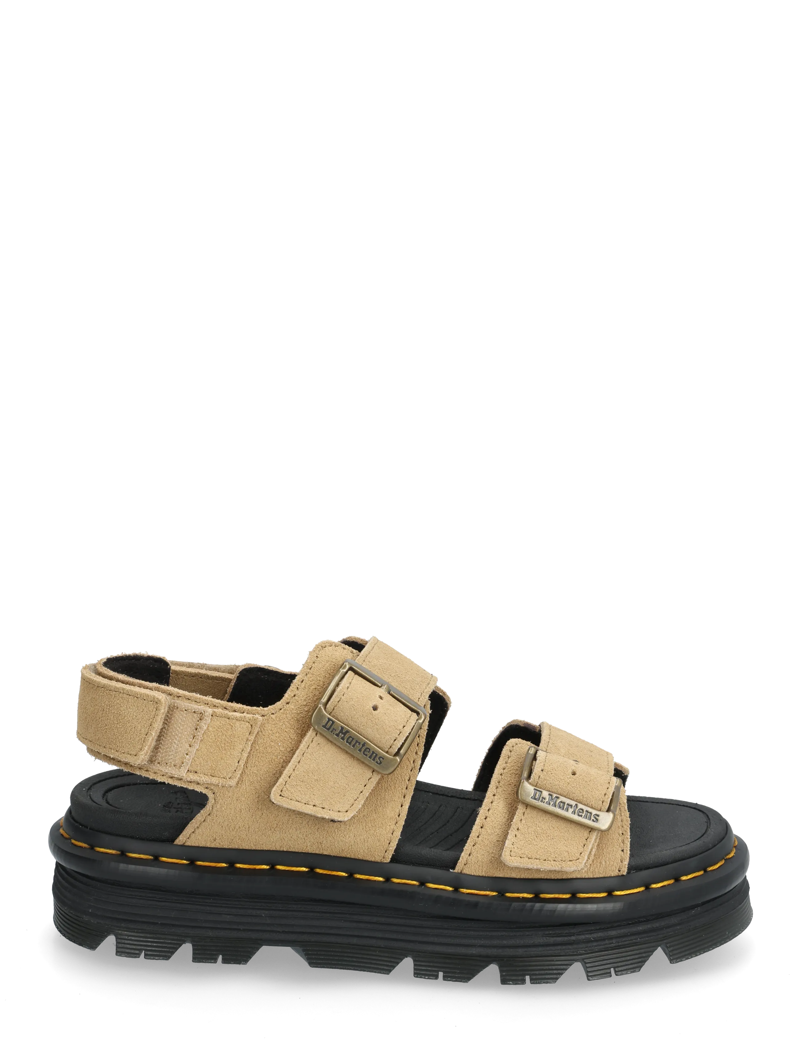 Dr. Martens - Zebzag Sandal Savannah Tan Eh Suede - platformsandaler - savannah tan - 1
