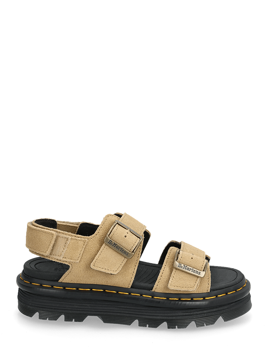 Dr. Martens - Zebzag Sandal Savannah Tan Eh Suede - platvorm sandaalid - savannah tan - 1