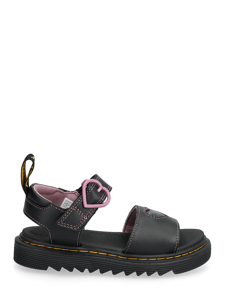 Dr. Martens - Marlowe Hearts Ii J Black Lucido+Nebula Glitter - sandaalid - black - 1
