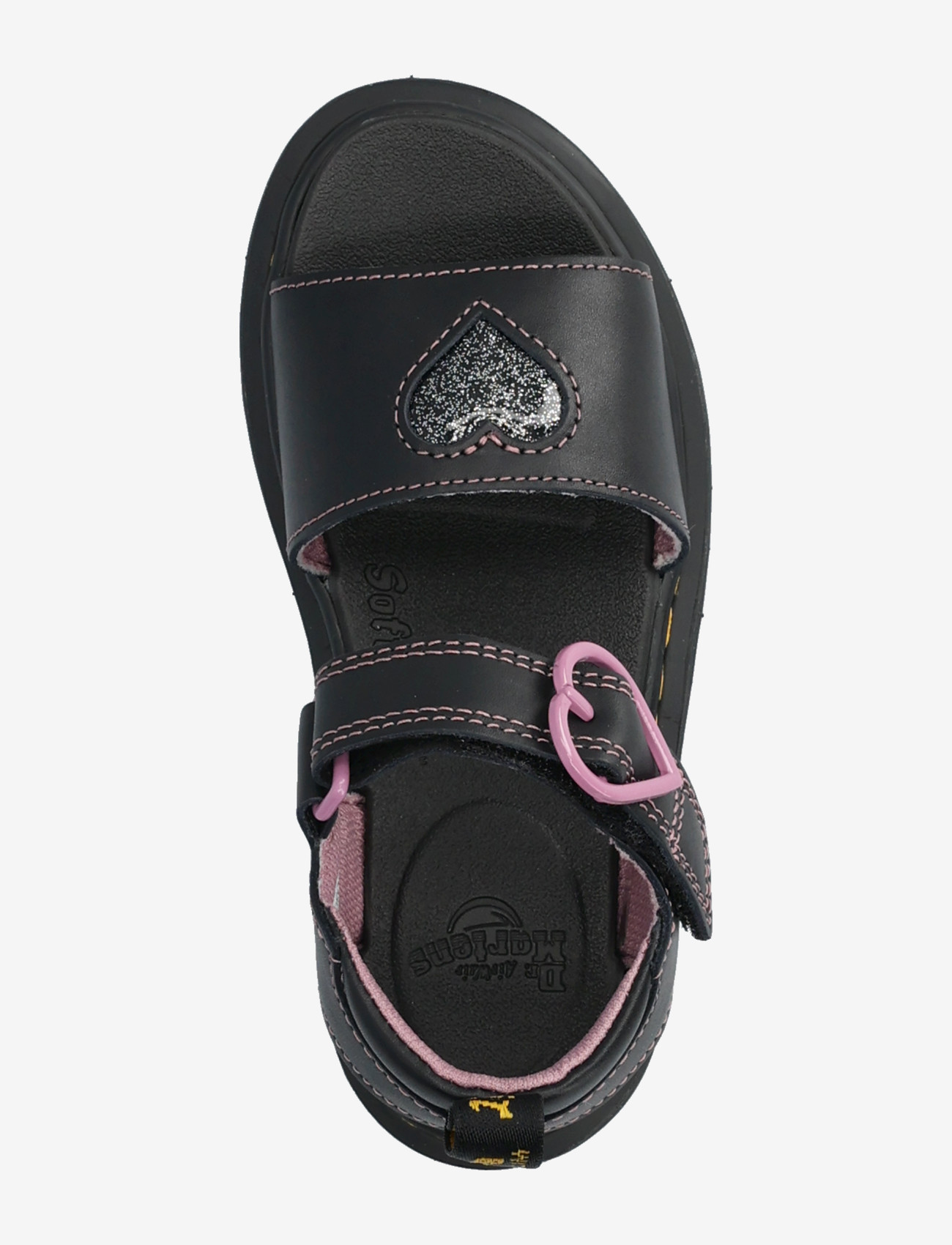 Dr. Martens - Marlowe Hearts Ii J Black Lucido+Nebula Glitter - sandaler - black - 3