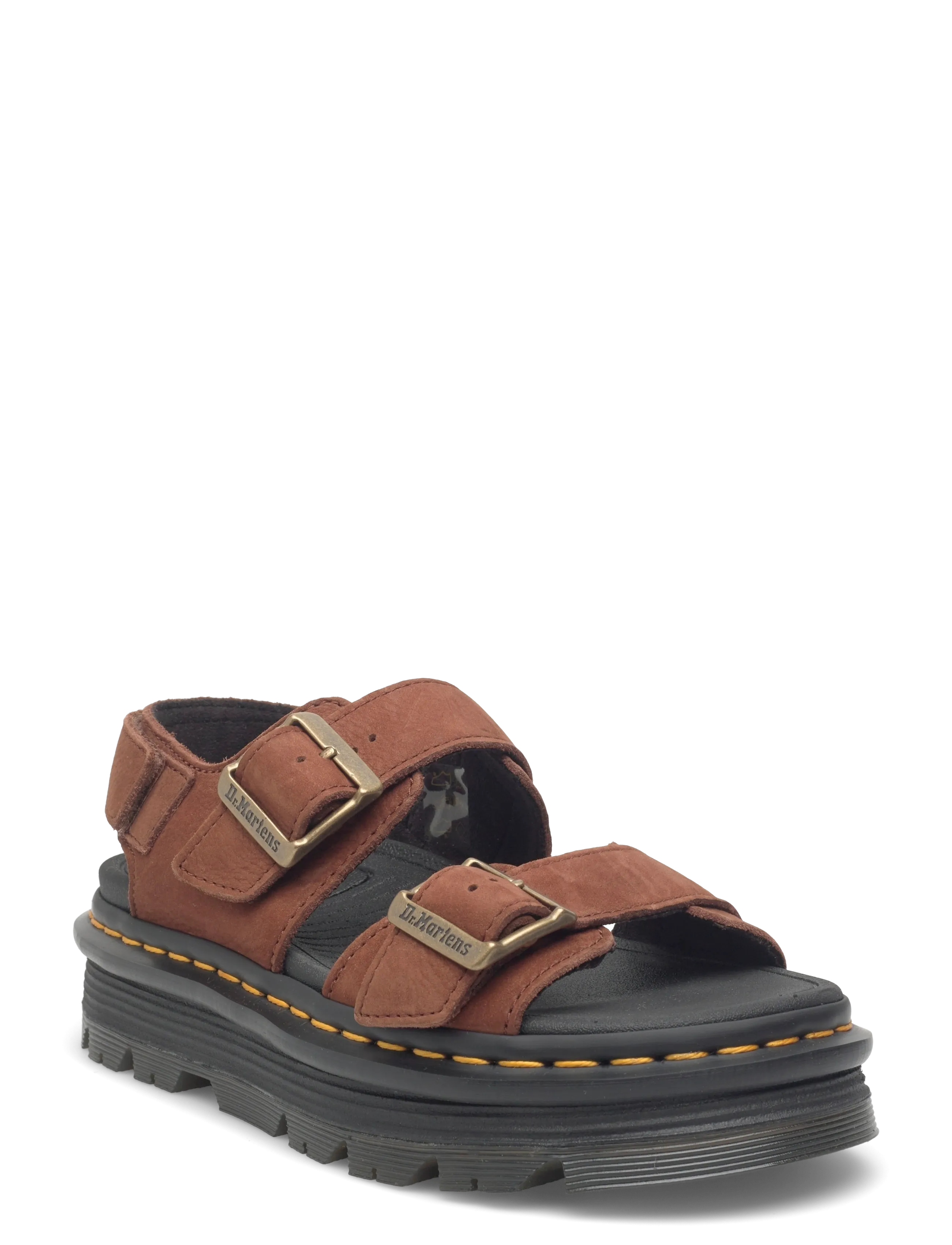 Dr. Martens Zebzag Sandal Sepia Brown Tumbled Nubuck, 37, Sandals, Braun - Platform Frauen