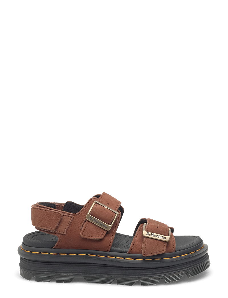 Dr. Martens - Zebzag Sandal Sepia Brown Tumbled Nubuck - plateau-sandalen - sepia brown - 1