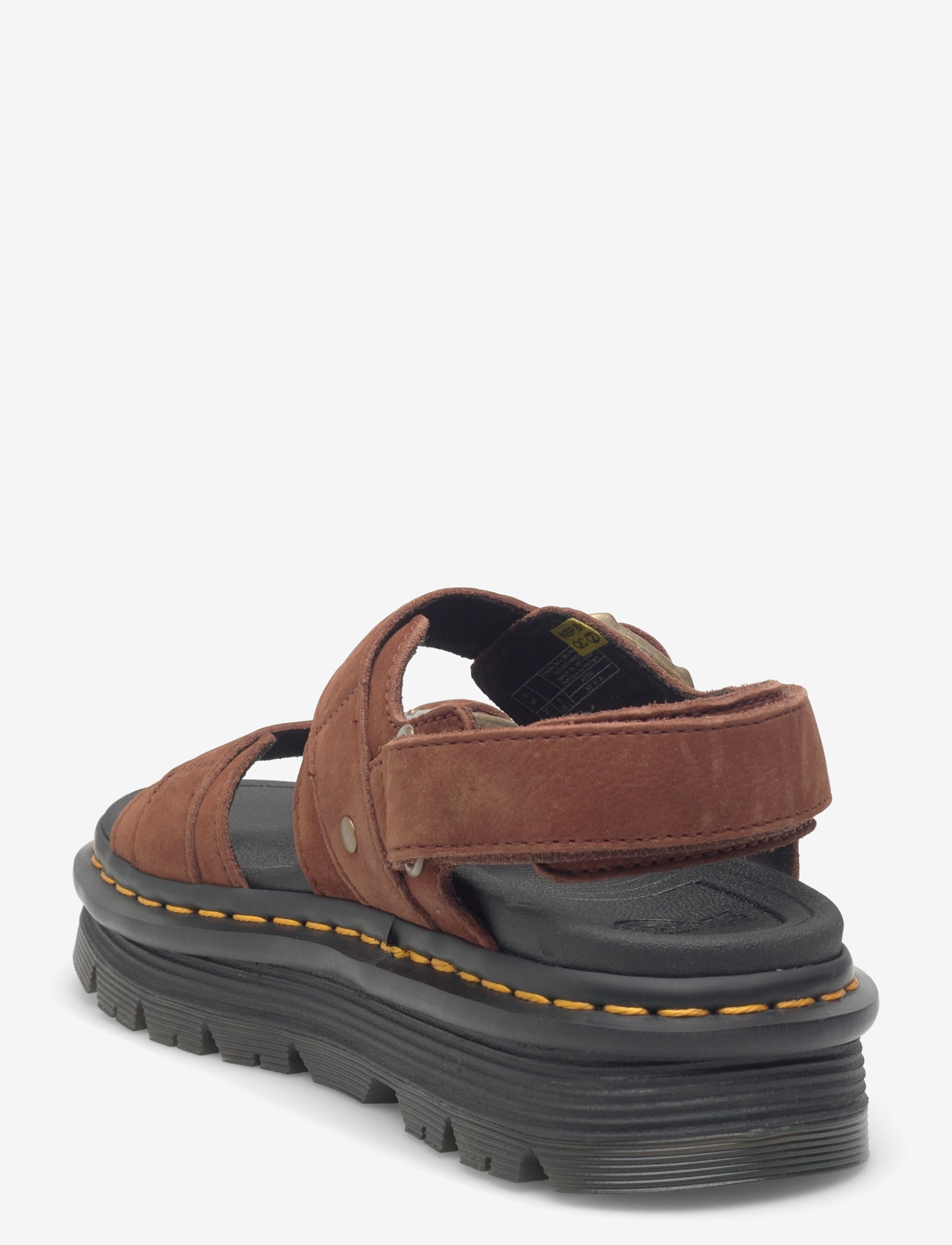 Dr. Martens - Zebzag Sandal Sepia Brown Tumbled Nubuck - plateau-sandalen - sepia brown - 2