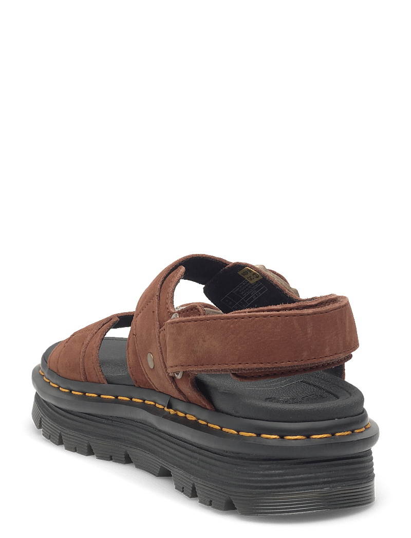 Dr. Martens - Zebzag Sandal Sepia Brown Tumbled Nubuck - plateau-sandalen - sepia brown - 2