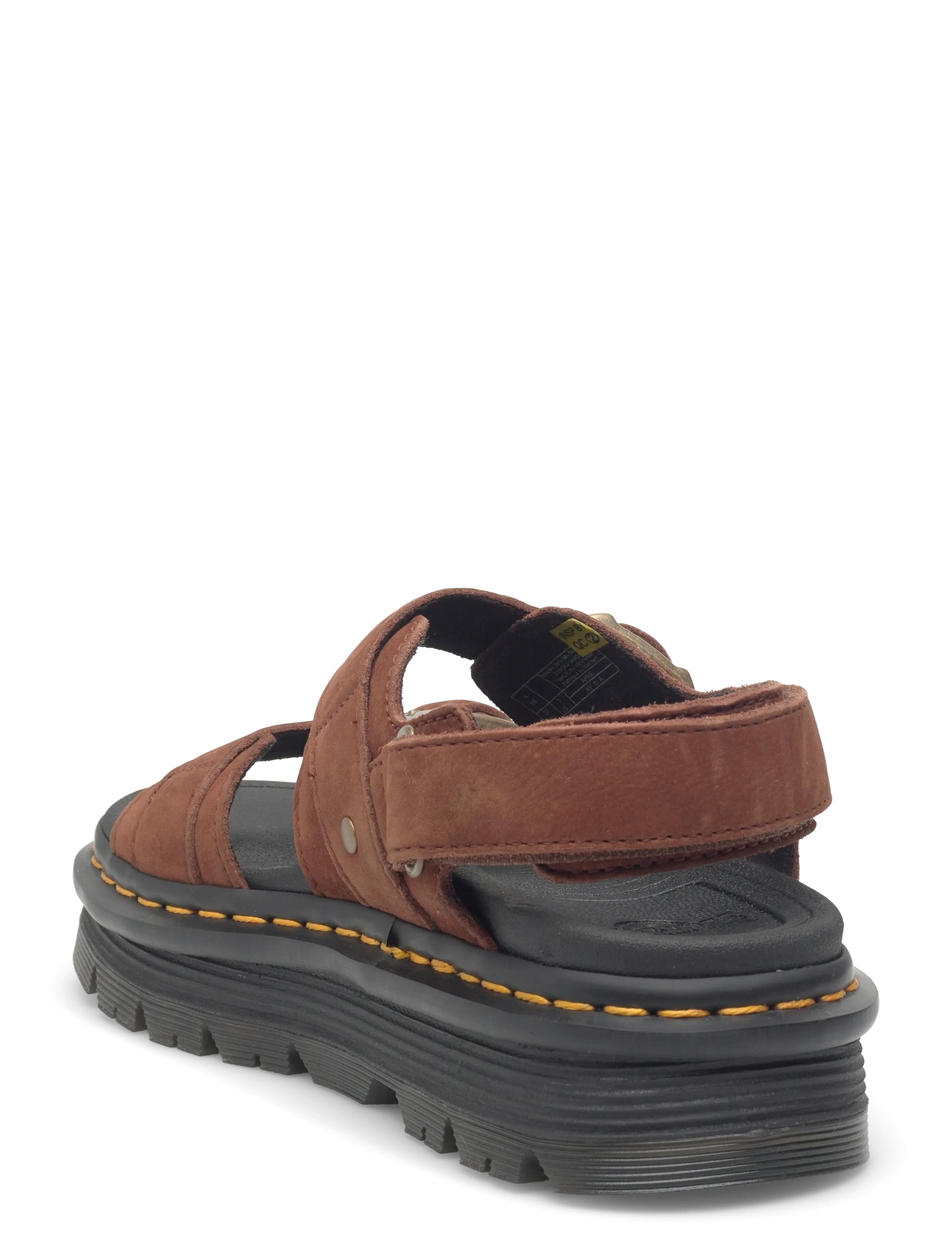 Dr. Martens - Zebzag Sandal Sepia Brown Tumbled Nubuck - plateau-sandalen - sepia brown - 2