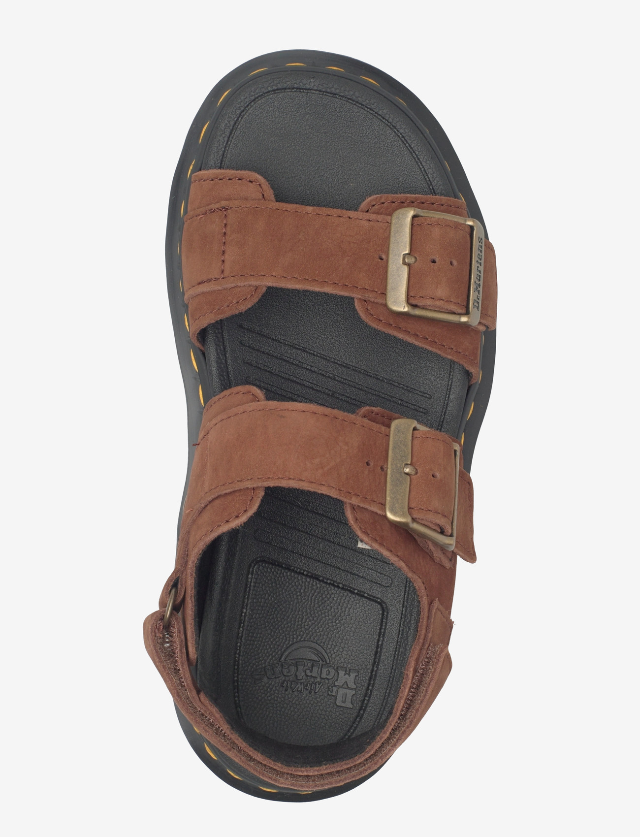 Dr. Martens - Zebzag Sandal Sepia Brown Tumbled Nubuck - plateau-sandalen - sepia brown - 3