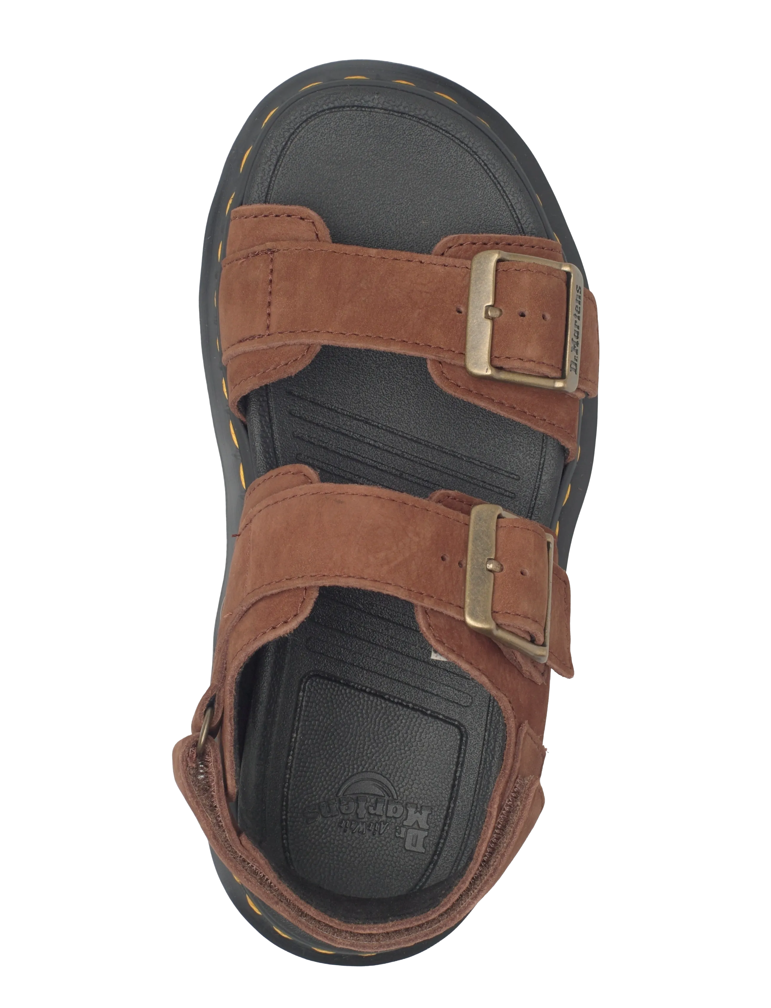 Dr. Martens - Zebzag Sandal Sepia Brown Tumbled Nubuck - plateau-sandalen - sepia brown - 3