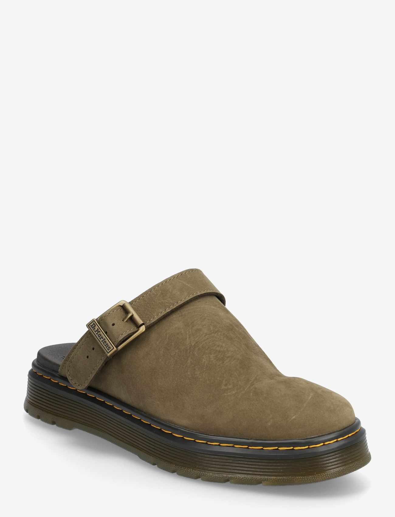 Dr. Martens - Brookline Mule Dms Olive Milled Nubuck Wp - mules & clogs - dms olive - 0