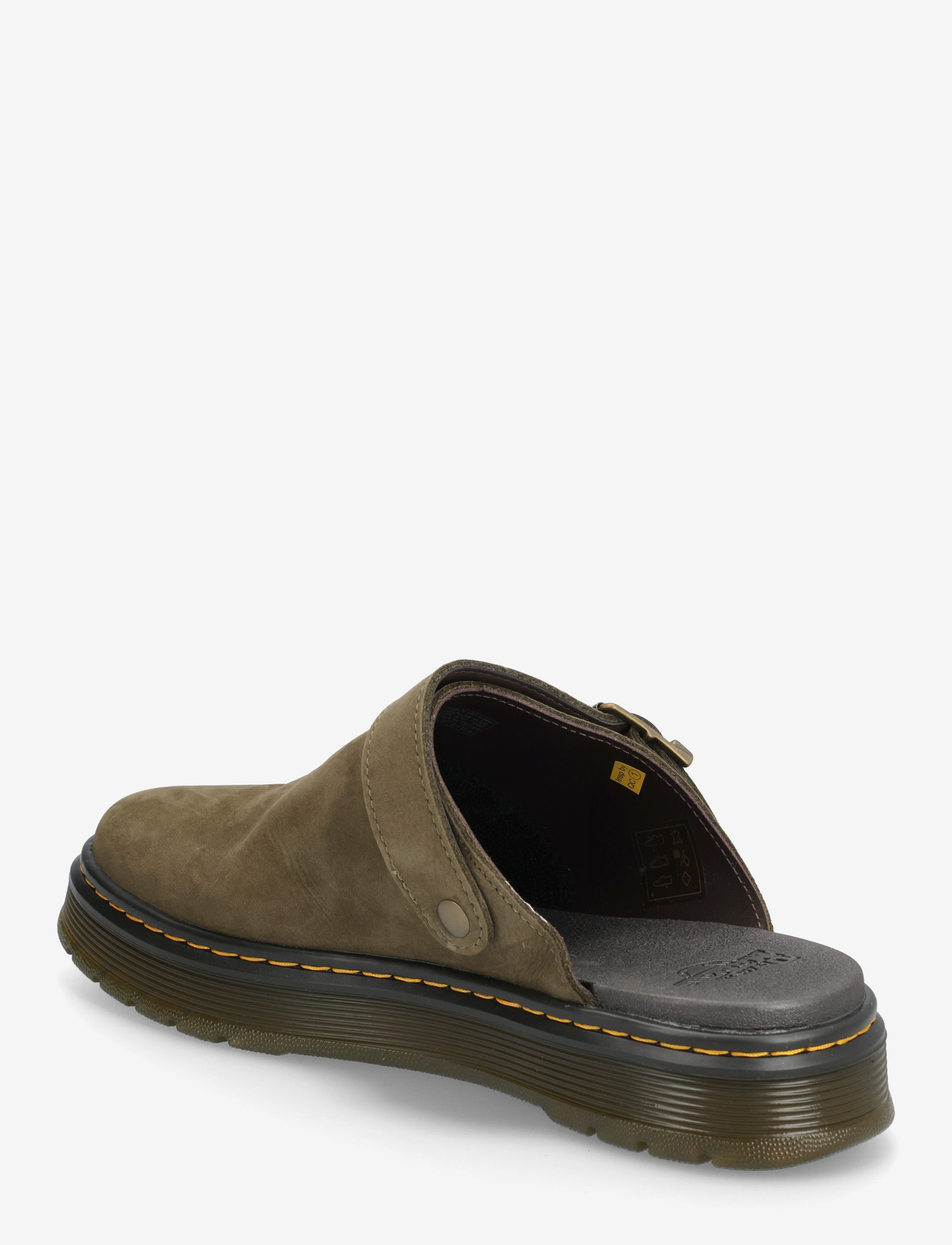 Dr. Martens - Brookline Mule Dms Olive Milled Nubuck Wp - mules & clogs - dms olive - 1