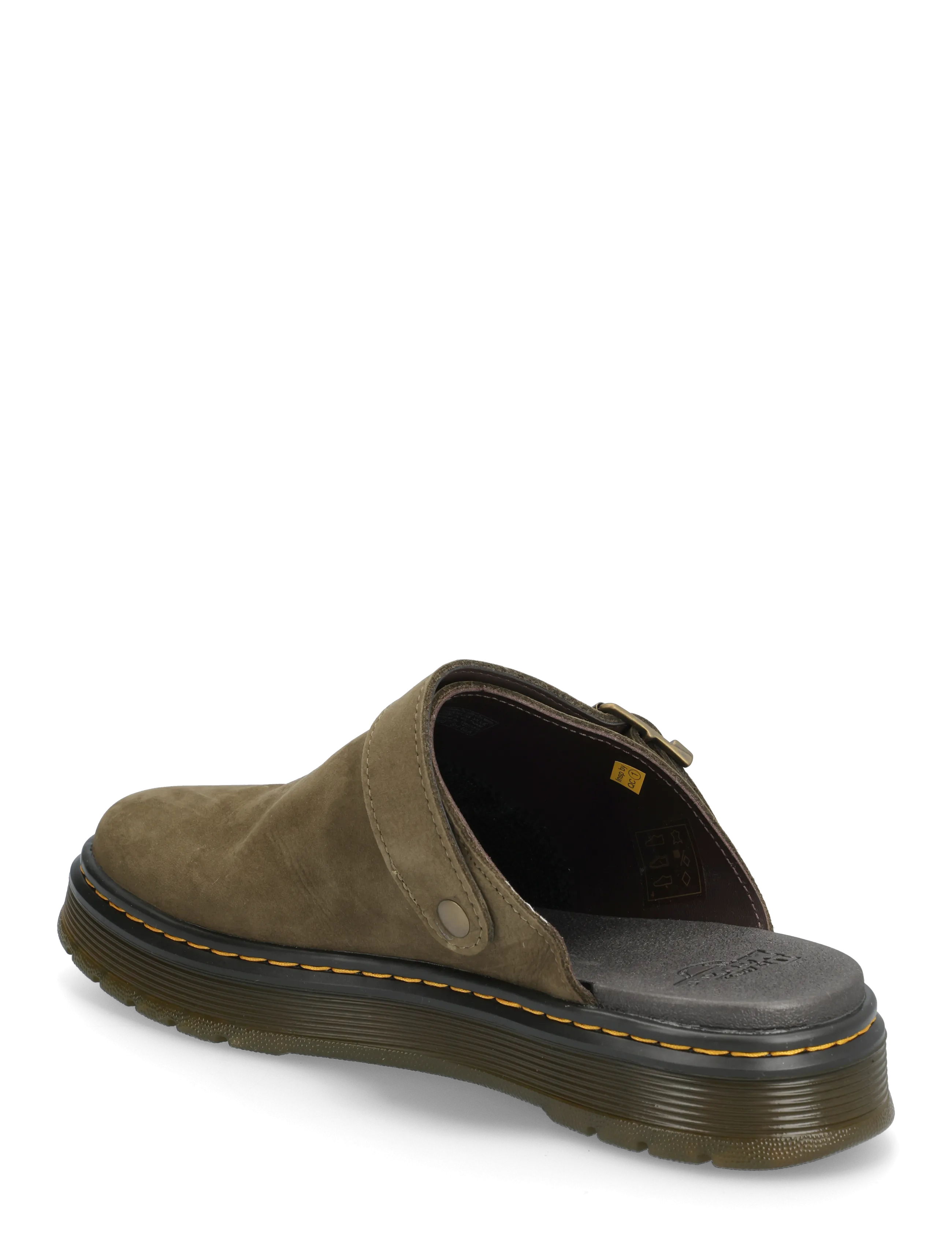 Dr. Martens - Brookline Mule Dms Olive Milled Nubuck Wp - mules & clogs - dms olive - 1
