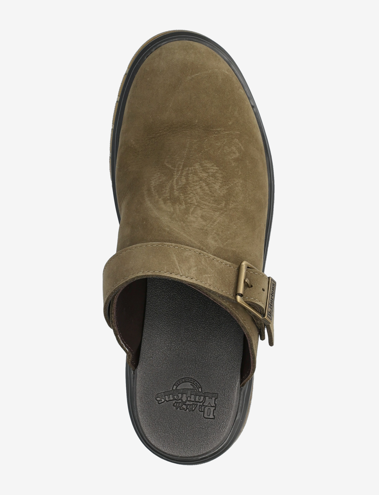 Dr. Martens - Brookline Mule Dms Olive Milled Nubuck Wp - mules & clogs - dms olive - 3