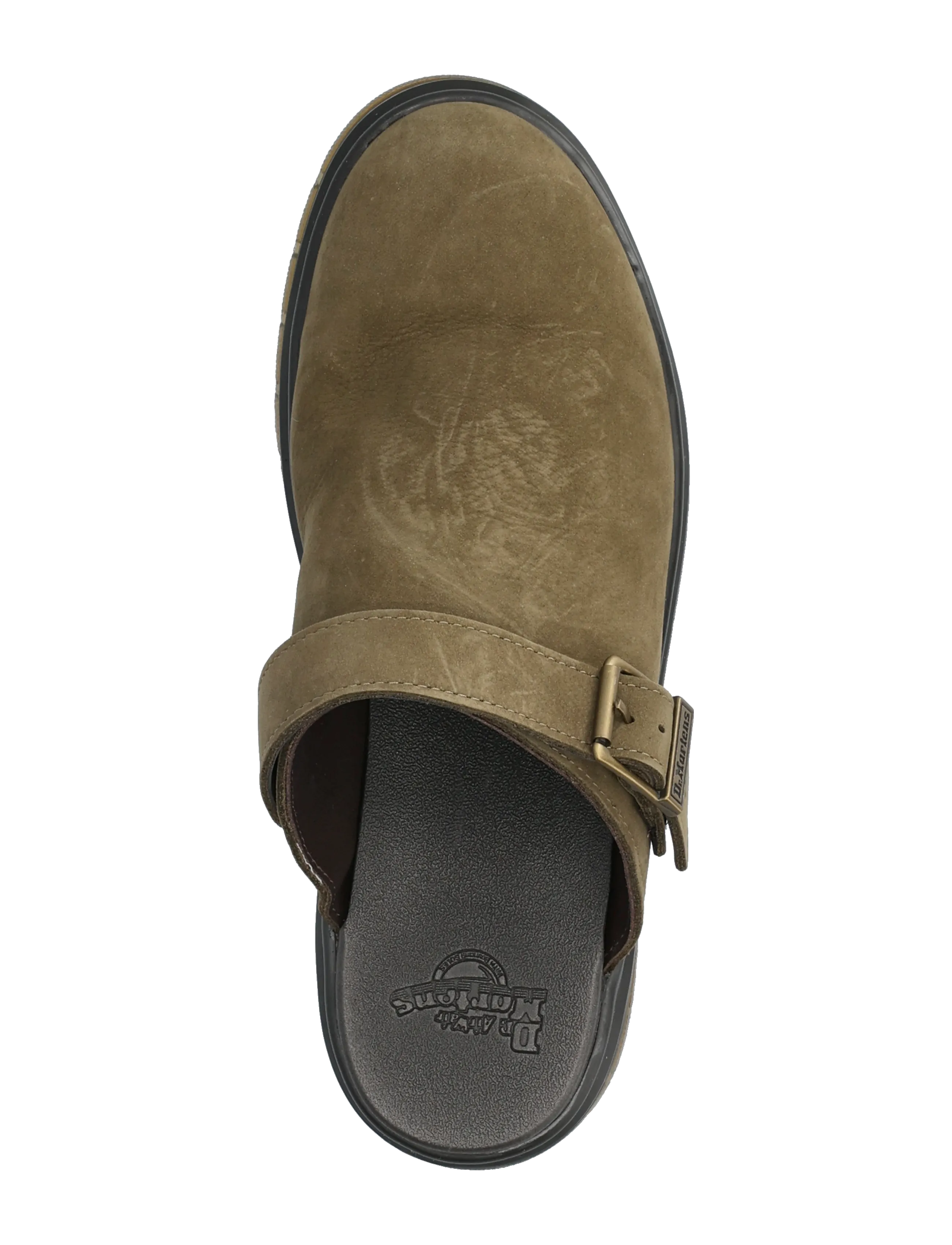 Dr. Martens - Brookline Mule Dms Olive Milled Nubuck Wp - mules & clogs - dms olive - 3