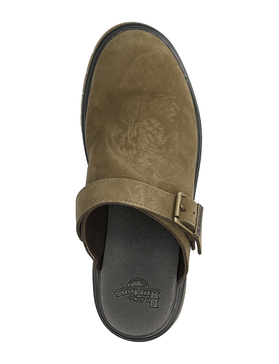 Dr. Martens - Brookline Mule Dms Olive Milled Nubuck Wp - muula-kingad ja kotad - dms olive - 3