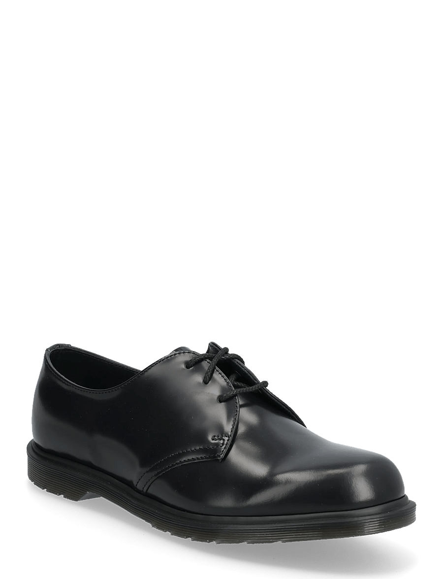 Dr. Martens - Mayfare Shoe Black Polished Smooth - derby apavi - black - 0