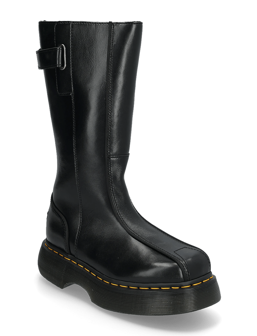 Dr. Martens - Buzz Hi Black Milled Gloss - langskaftede støvler - black - 0