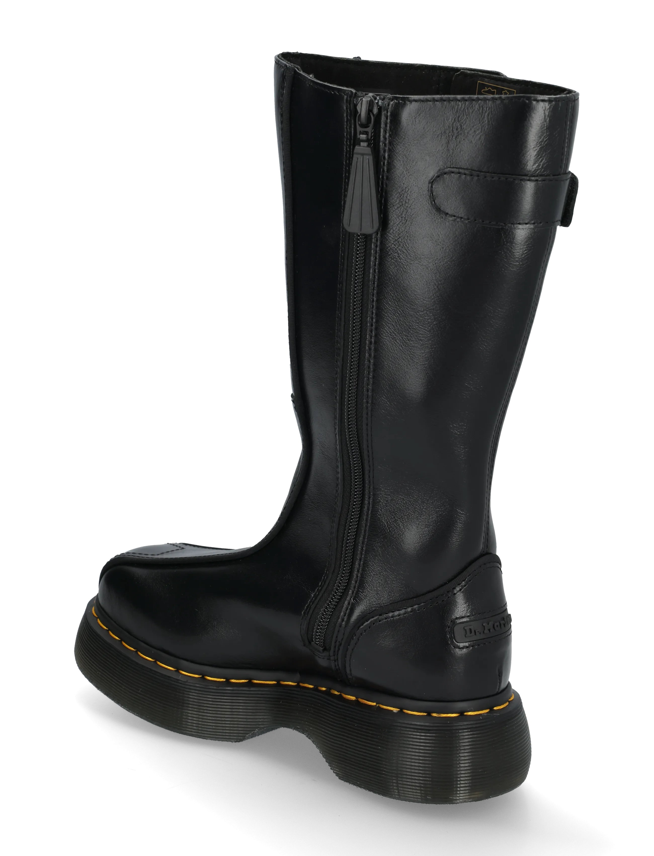 Dr. Martens - Buzz Hi Black Milled Gloss - langskaftede støvler - black - 1