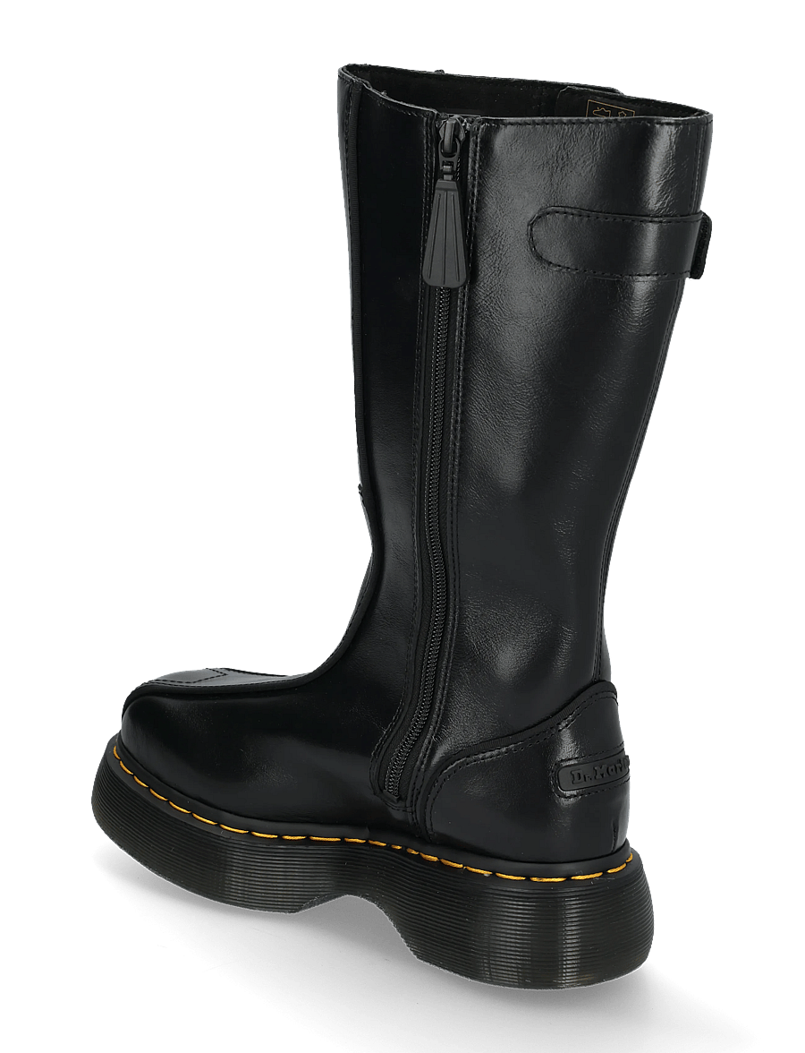 Dr. Martens - Buzz Hi Black Milled Gloss - langskaftede støvler - black - 1