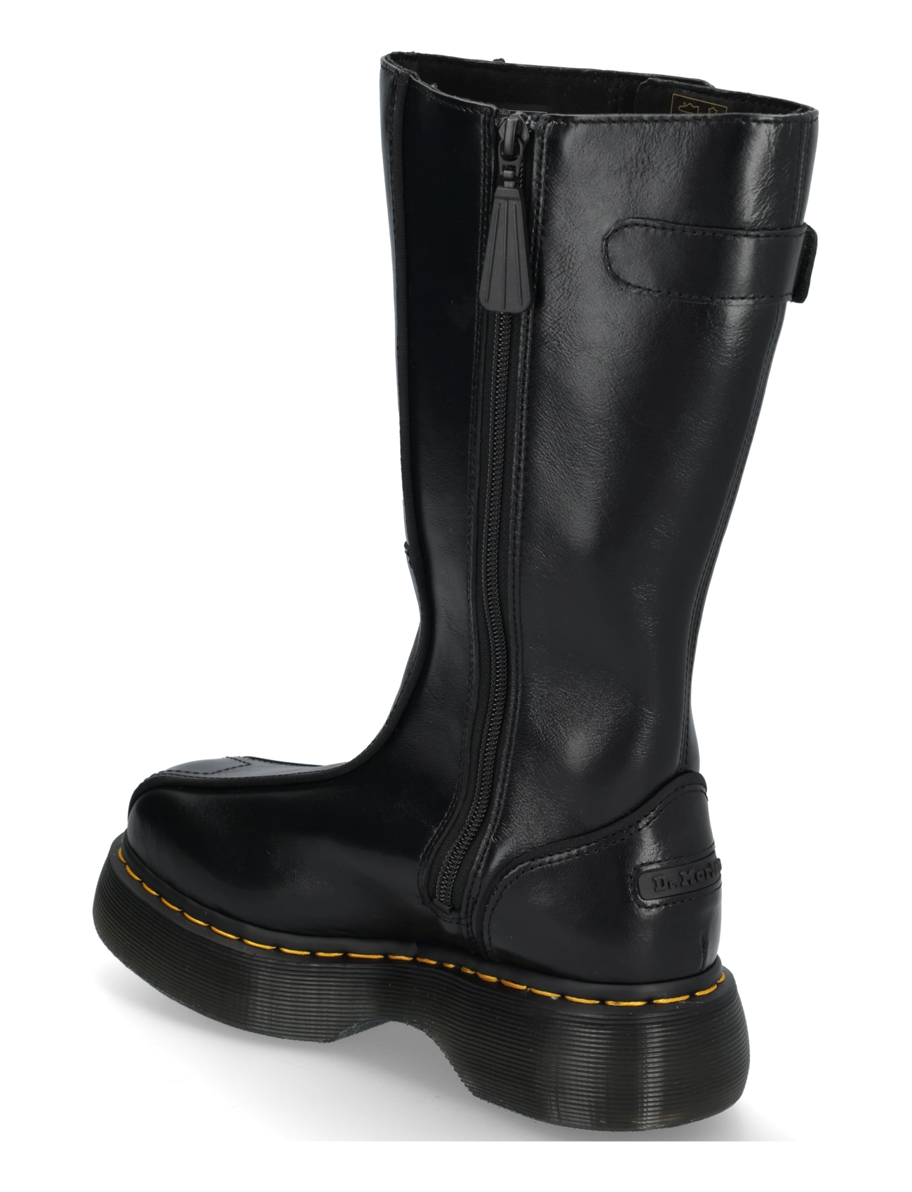 Dr. Martens - Buzz Hi Black Milled Gloss - knähöga stövlar - black - 1