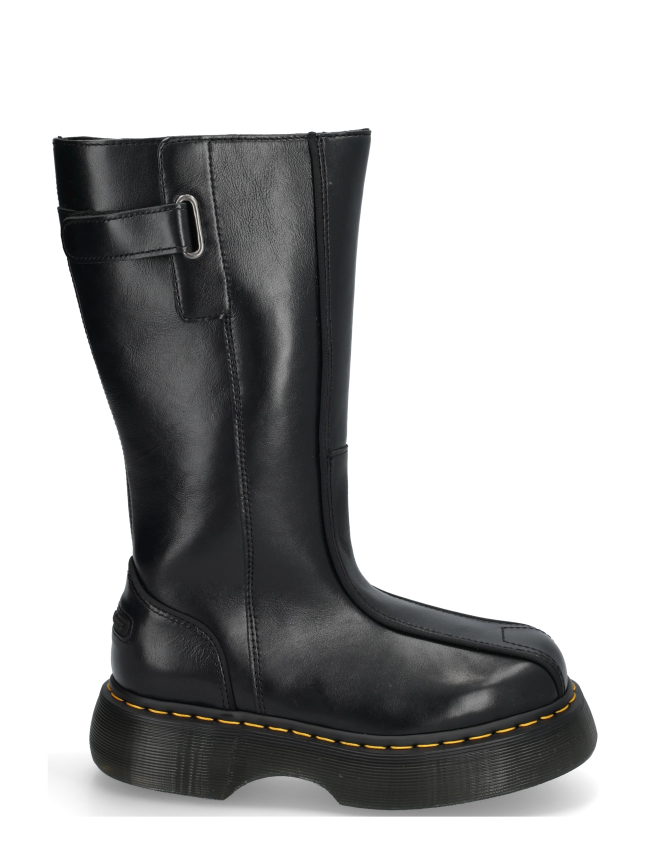 Dr. Martens - Buzz Hi Black Milled Gloss - knähöga stövlar - black - 2