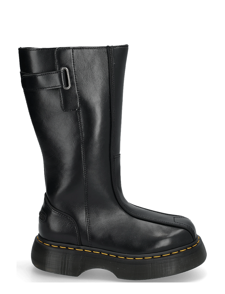 Dr. Martens - Buzz Hi Black Milled Gloss - knähöga stövlar - black - 2