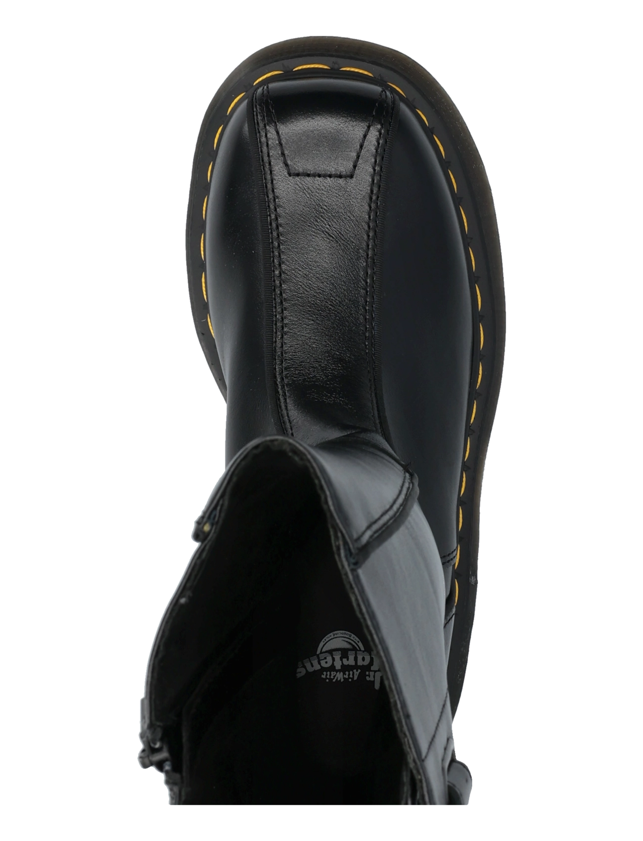 Dr. Martens - Buzz Hi Black Milled Gloss - knähöga stövlar - black - 3