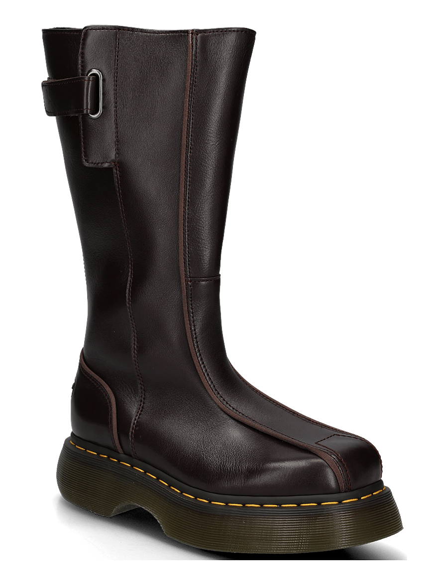 Dr. Martens - Buzz Hi Dark Brown Milled Gloss - stiefeletten mit absatz - dark brown - 0