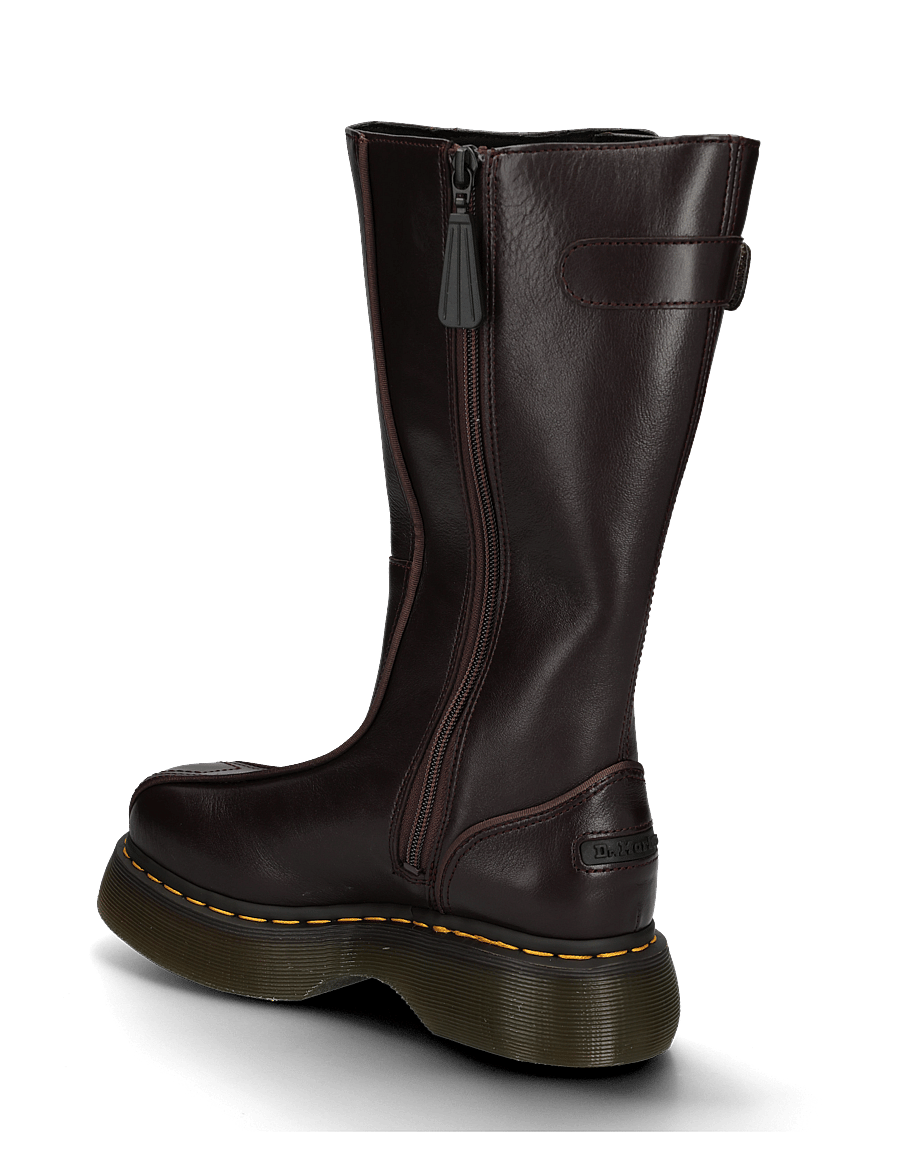 Dr. Martens - Buzz Hi Dark Brown Milled Gloss - stiefeletten mit absatz - dark brown - 1