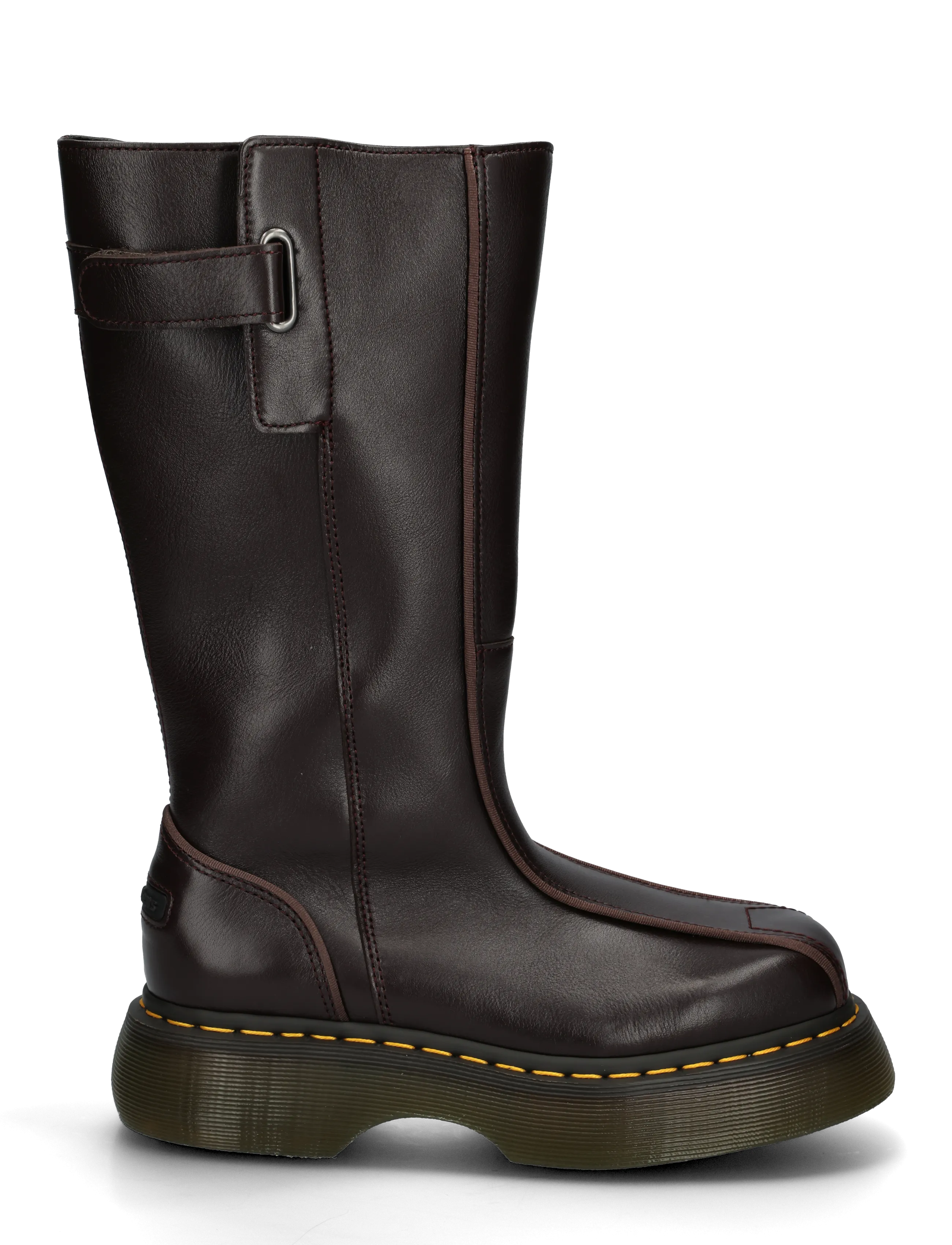 Dr. Martens - Buzz Hi Dark Brown Milled Gloss - flache stiefeletten - dark brown - 2