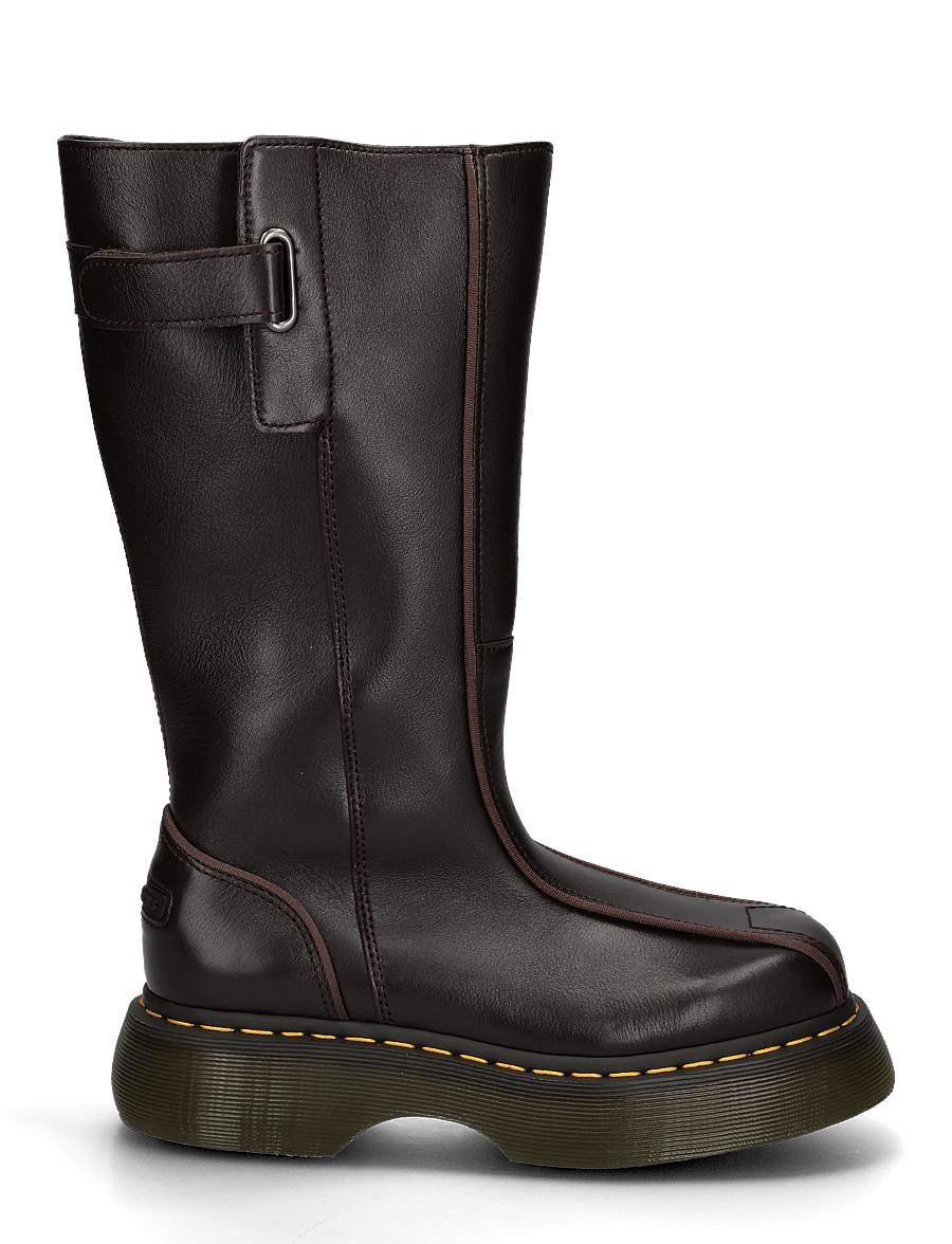 Dr. Martens - Buzz Hi Dark Brown Milled Gloss - flache stiefeletten - dark brown - 2