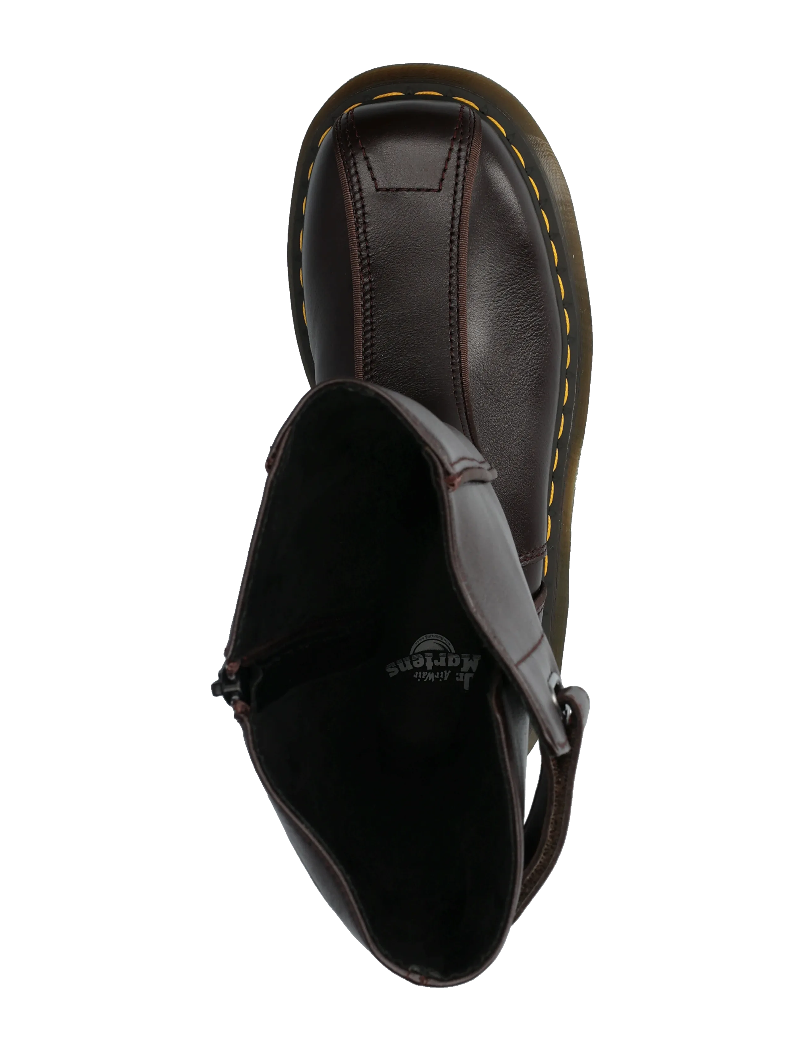 Dr. Martens - Buzz Hi Dark Brown Milled Gloss - flache stiefeletten - dark brown - 3