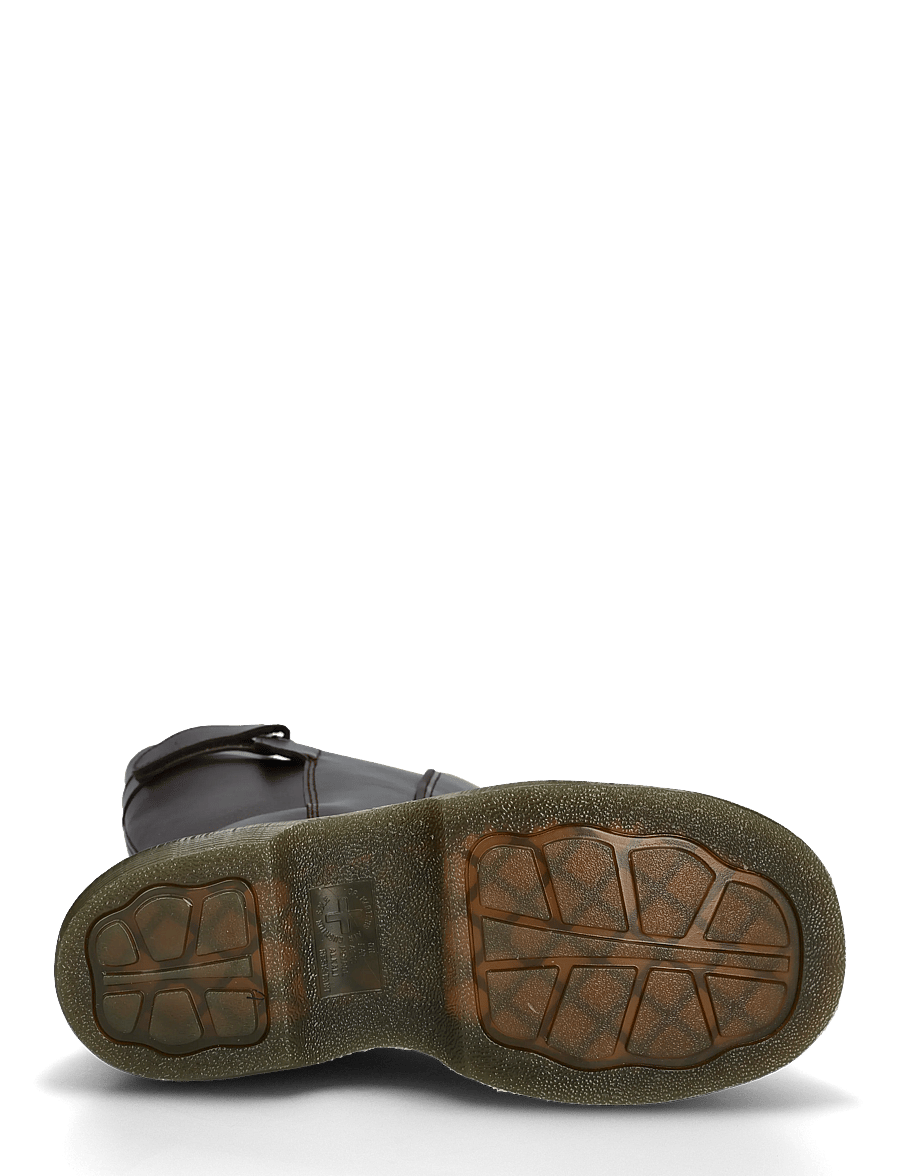 Dr. Martens - Buzz Hi Dark Brown Milled Gloss - flache stiefeletten - dark brown - 4