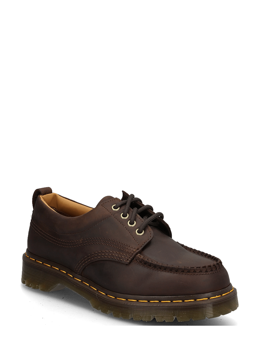 Dr. Martens - Lowell Dark Brown Crazy Horse - laced boots - dark brown - 0