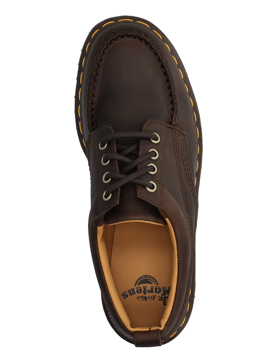 Dr. Martens - Lowell Dark Brown Crazy Horse - laced boots - dark brown - 3