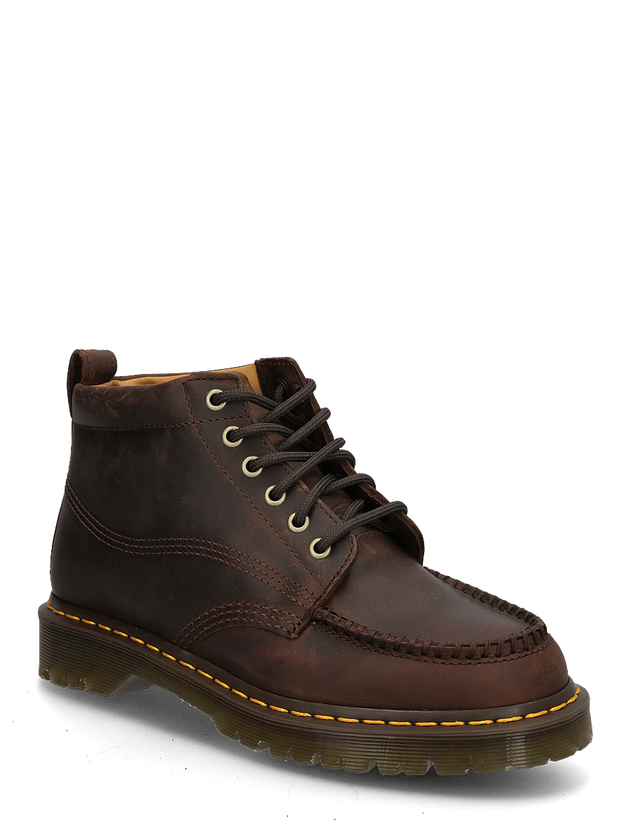 Dr. Martens - Lowell Chukka Dark Brown Crazy Horse - chukka boots - dark brown - 0