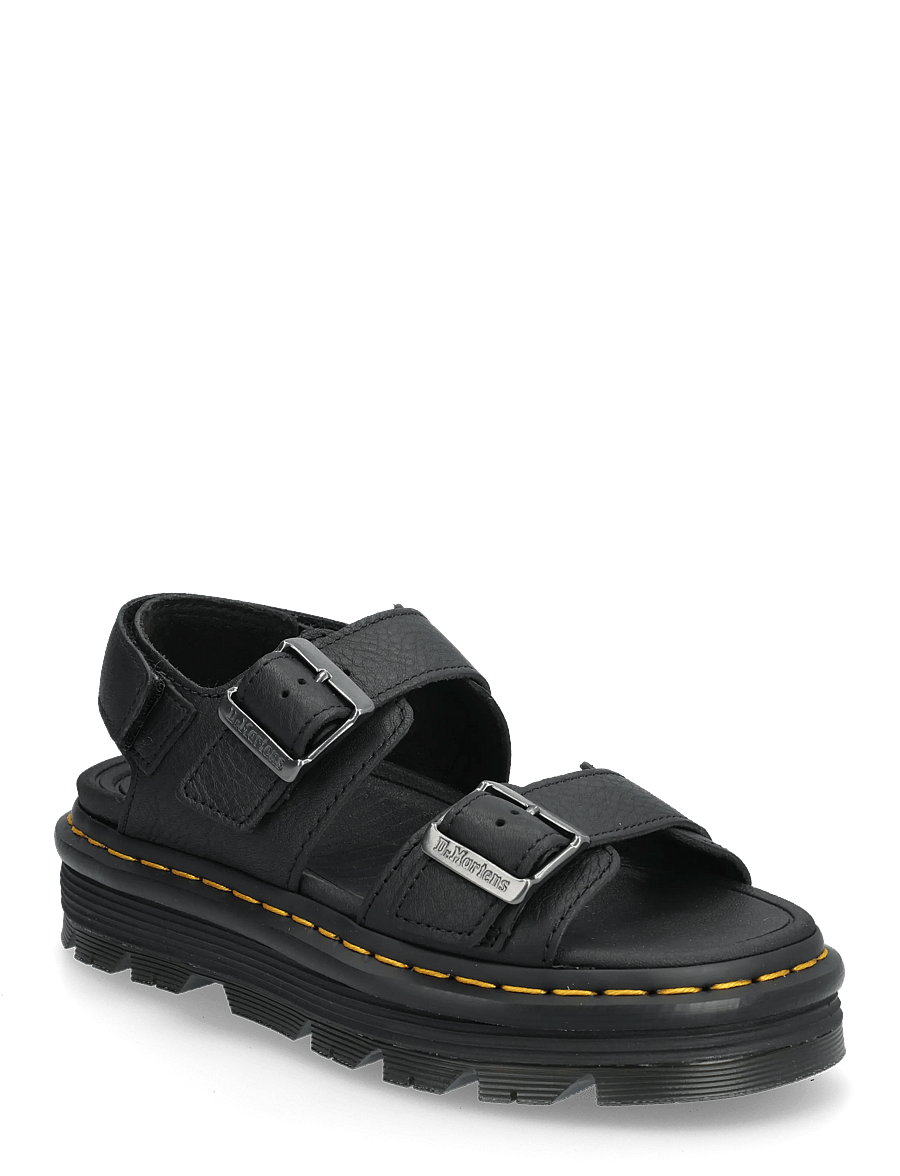 Dr. Martens - Zebzag Sandal Black Pisa - platåsandaler - black - 0