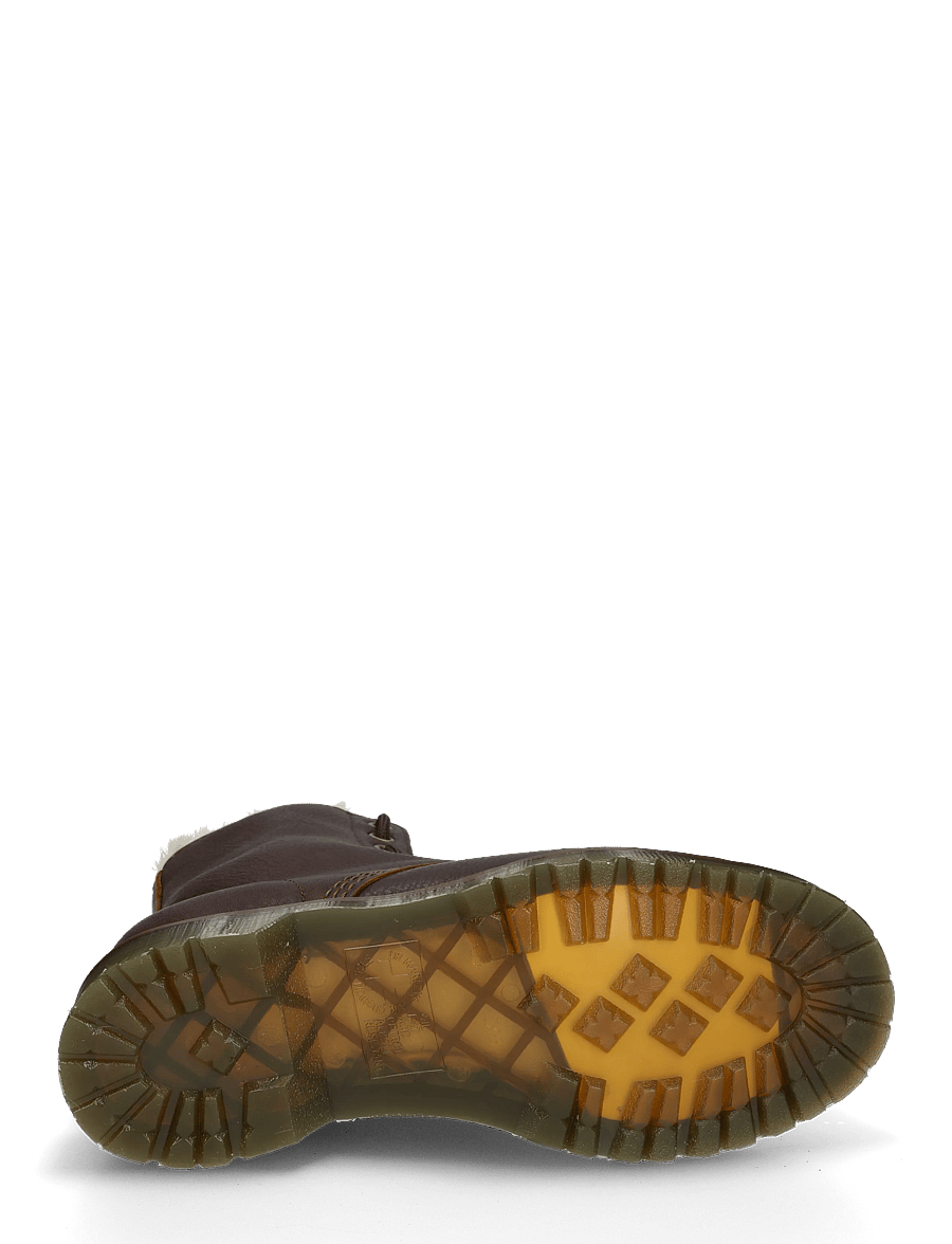 Dr. Martens - 1460 Serena Zip Dark Brown Grizzly - geschnürte stiefel - dark brown - 4