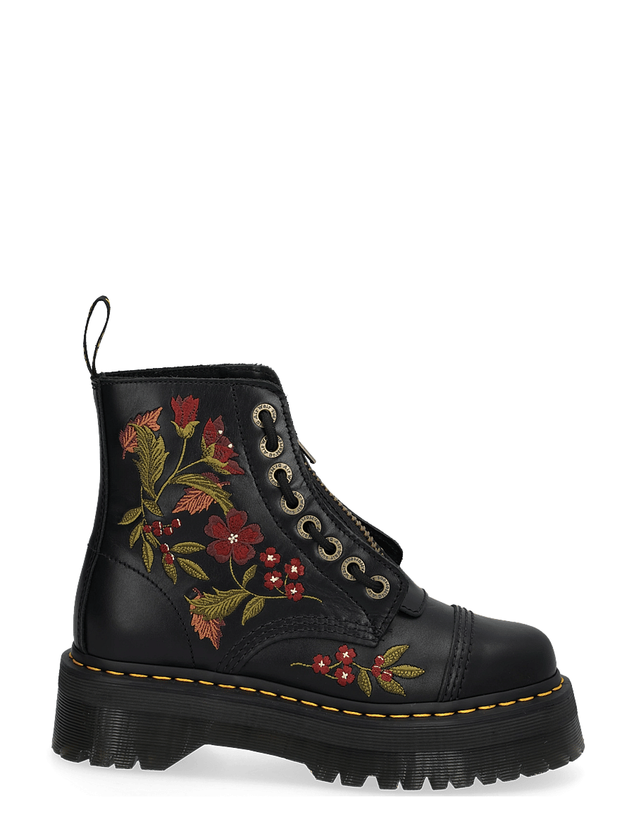 Dr. Martens - Sinclair Floral Black Wanama - kängor - black - 2