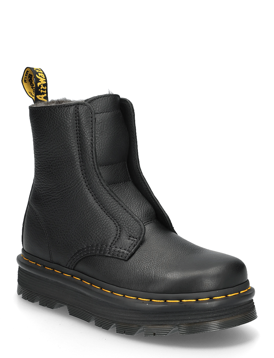 Dr. Martens - Zebzag Laceless Wl Black Pisa - flache stiefeletten - black - 0