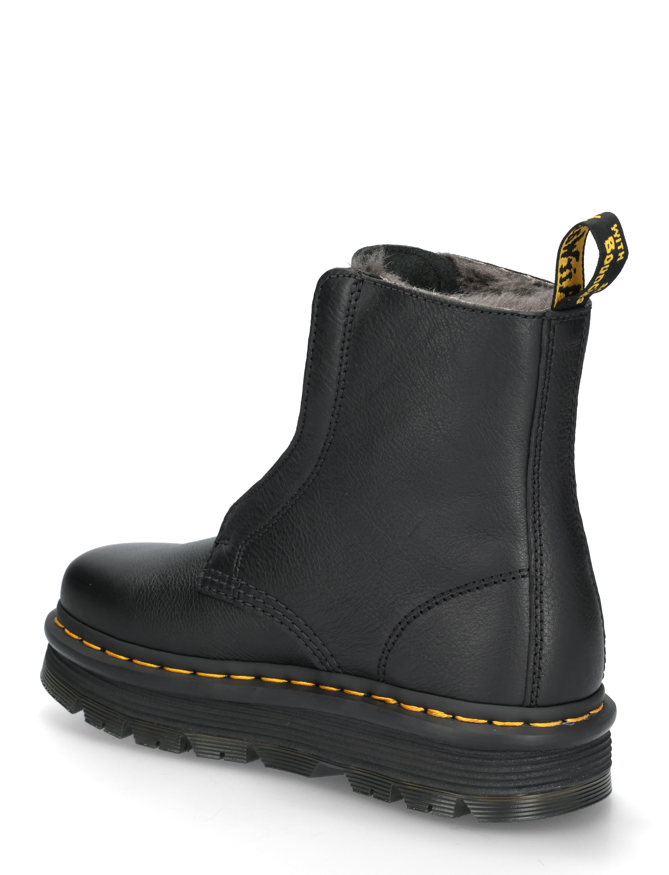 Dr. Martens - Zebzag Laceless Wl Black Pisa - flache stiefeletten - black - 1