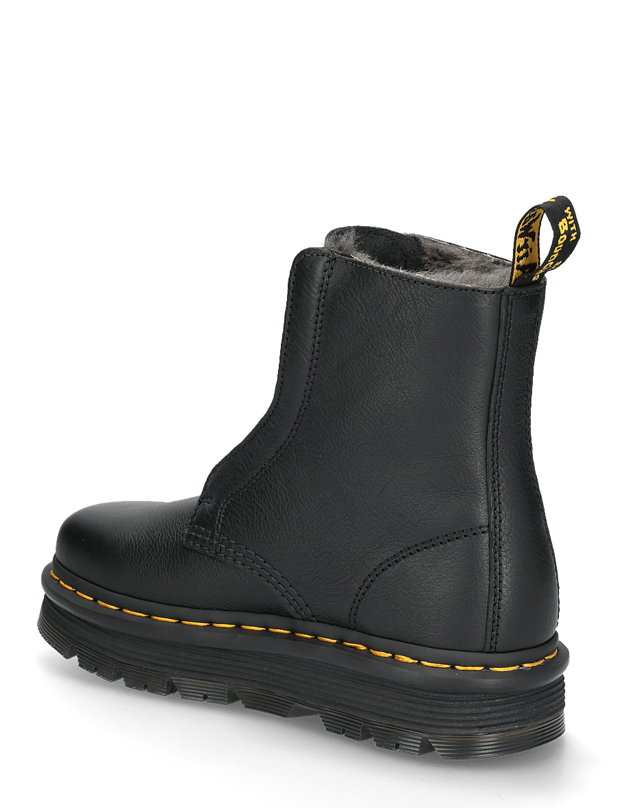 Dr. Martens - Zebzag Laceless Wl Black Pisa - flache stiefeletten - black - 1