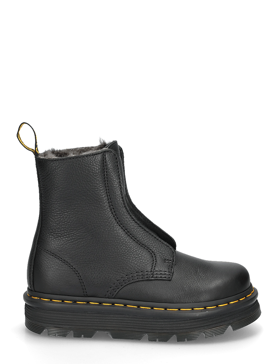 Dr. Martens - Zebzag Laceless Wl Black Pisa - flache stiefeletten - black - 2