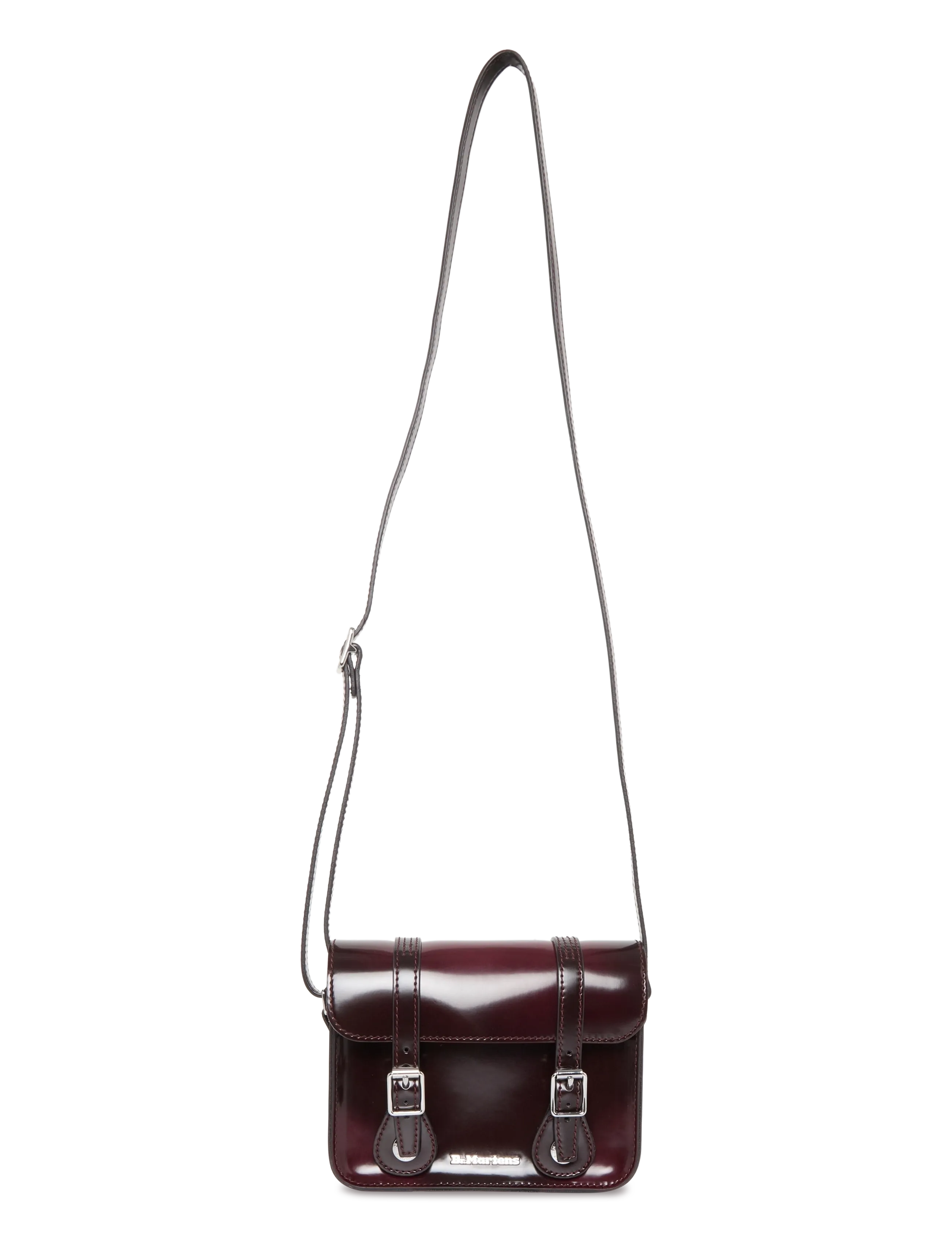 Dr. Martens 7" Vegan Satchel Cherry Red Cambridge Brush - Taschen - CHERRY RED / red